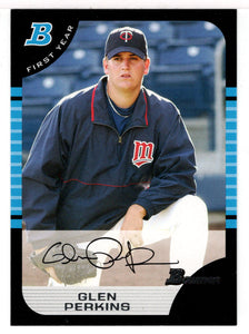 Glen Perkins RC - Minnesota Twins (MLB Baseball Card) 2005 Bowman # 170 Mint