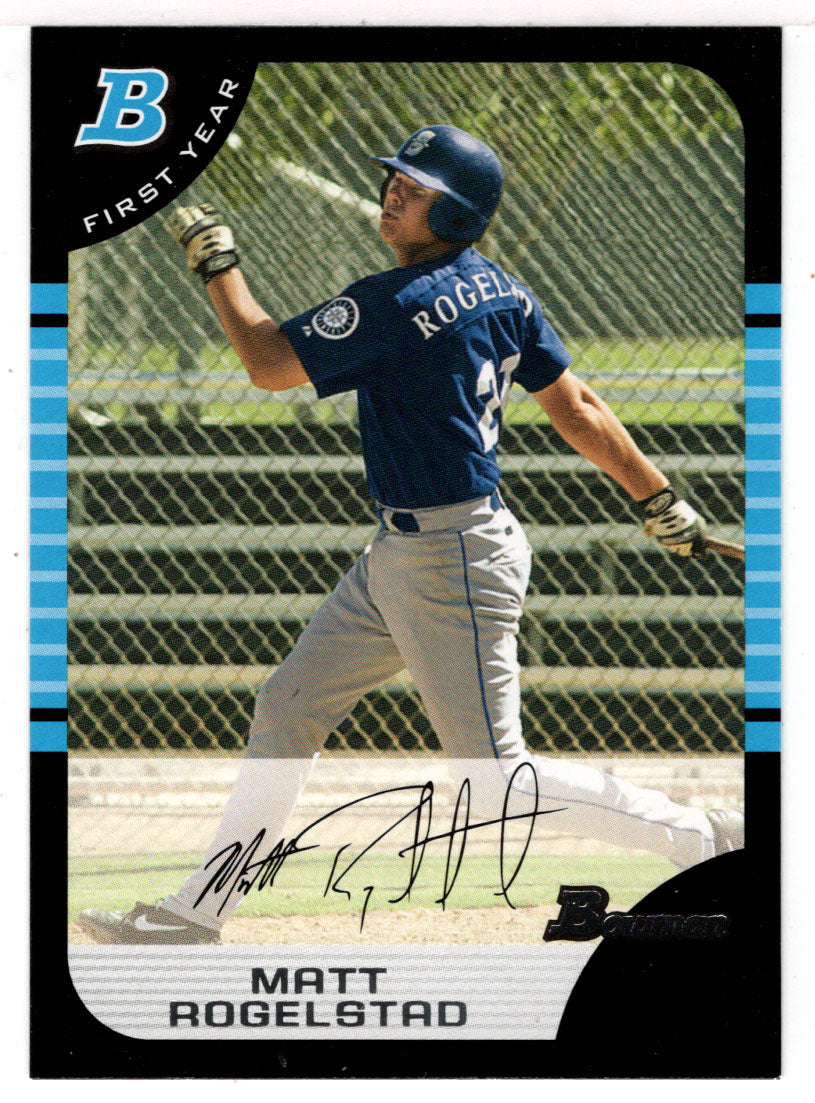 Matt Rogelstad RC - Seattle Mariners (MLB Baseball Card) 2005 Bowman # 204 Mint
