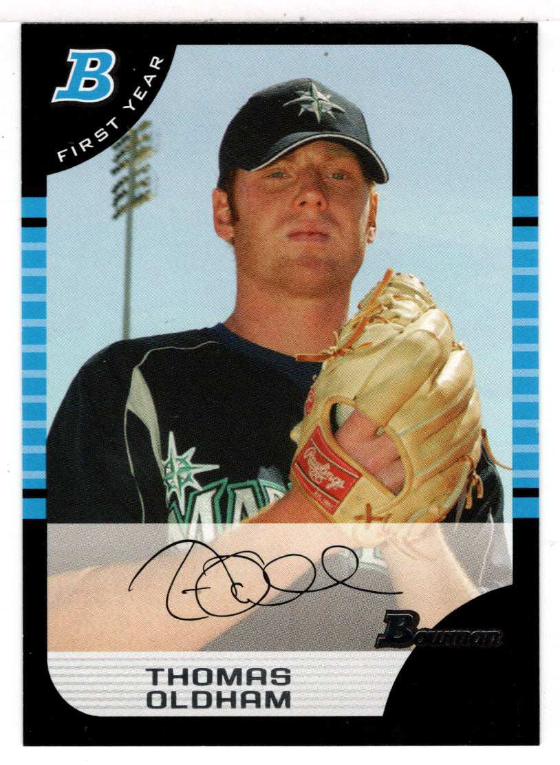 Thomas Oldham RC - Seattle Mariners (MLB Baseball Card) 2005 Bowman # 210 Mint