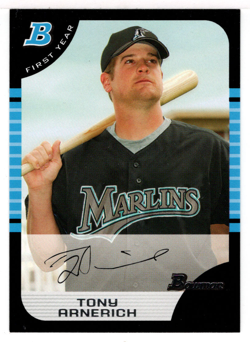 Tony Arnerich RC - Florida Marlins (MLB Baseball Card) 2005 Bowman # 250 Mint