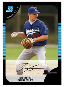 Brian Sprout RC - Los Angeles Dodgers (MLB Baseball Card) 2005 Bowman # 259 Mint