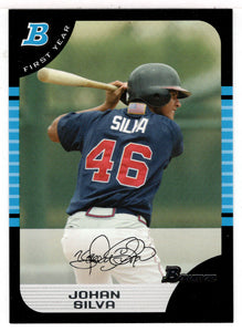 Johan Silva RC - Atlanta Braves (MLB Baseball Card) 2005 Bowman # 264 Mint
