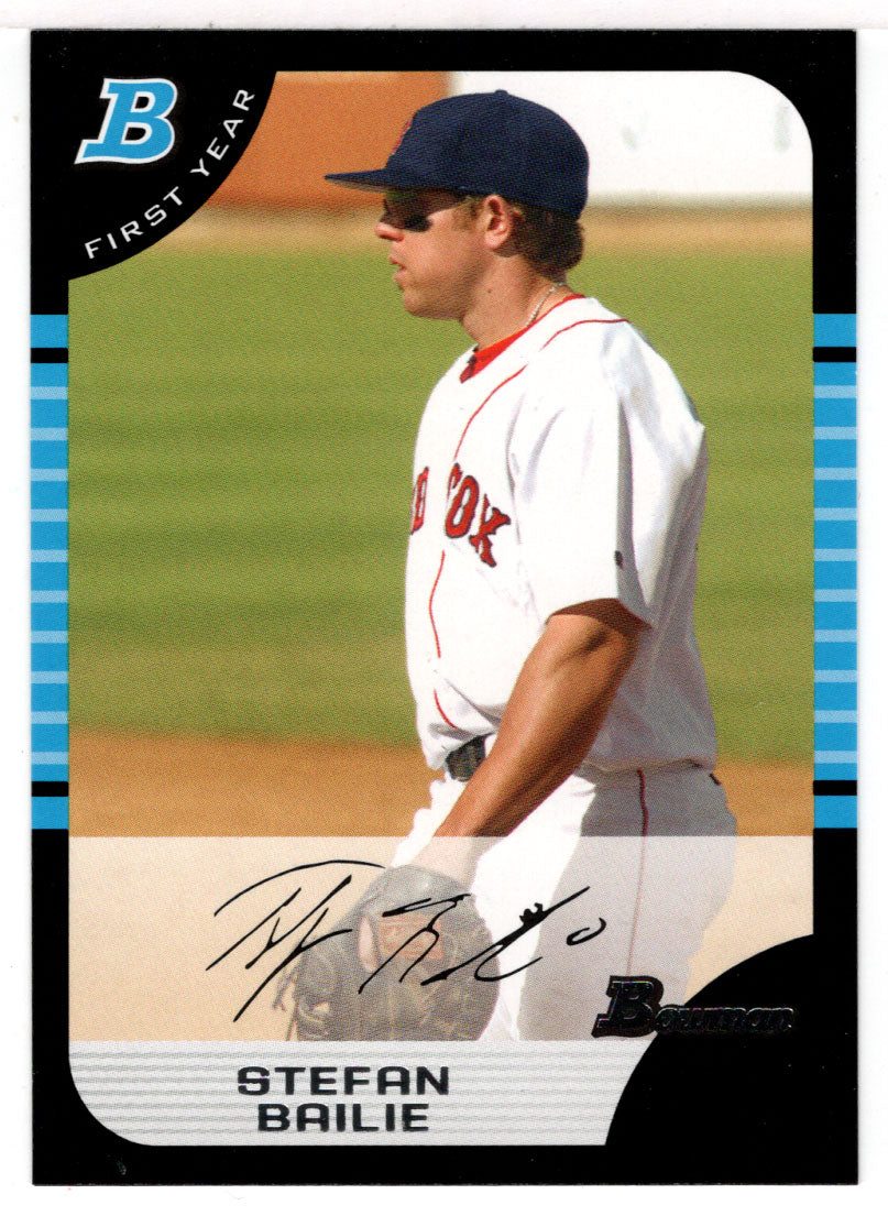 Stefan Bailie RC - Boston Red Sox (MLB Baseball Card) 2005 Bowman # 282 Mint