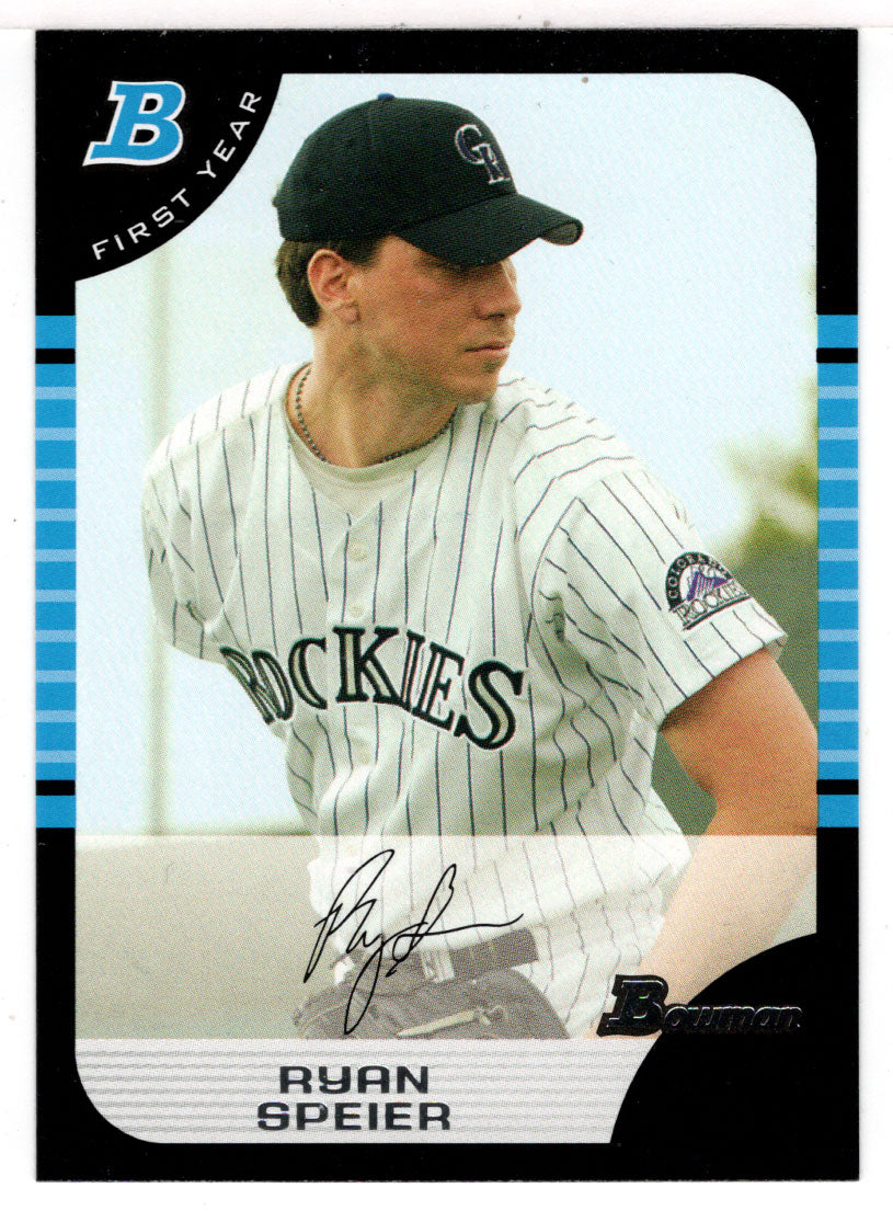 Ryan Speier RC - Colorado Rockies (MLB Baseball Card) 2005 Bowman # 293 Mint