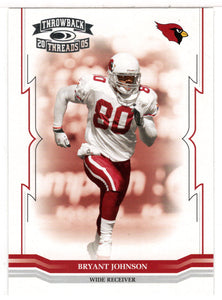 Bryant Johnson - Arizona Cardinals (NFL Football Card) 2005 Donruss Throwback Threads # 2 Mint