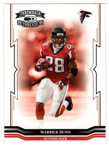 Warrick Dunn - Atlanta Falcons (NFL Football Card) 2005 Donruss Throwback Threads # 6 Mint