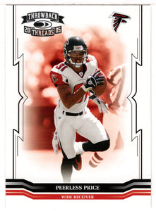 Peerless Price - Atlanta Falcons (NFL Football Card) 2005 Donruss Throwback Threads # 7 Mint