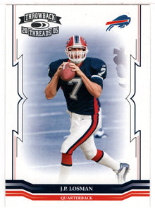 J.P. Losman - Buffalo Bills (NFL Football Card) 2005 Donruss Throwback Threads # 14 Mint