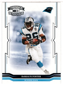 DeShaun Foster - Carolina Panthers (NFL Football Card) 2005 Donruss Throwback Threads # 19 Mint