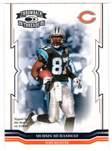 Muhsin Muhammad - Chicago Bears (NFL Football Card) 2005 Donruss Throwback Threads # 22 Mint