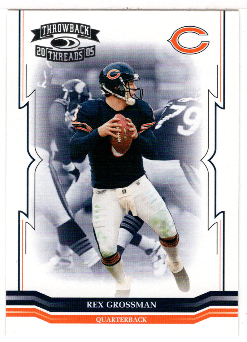 Rex Grossman - Chicago Bears (NFL Football Card) 2005 Donruss Throwback Threads # 27 Mint