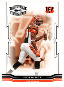 Peter Warrick - Cincinnati Bengals (NFL Football Card) 2005 Donruss Throwback Threads # 31 Mint