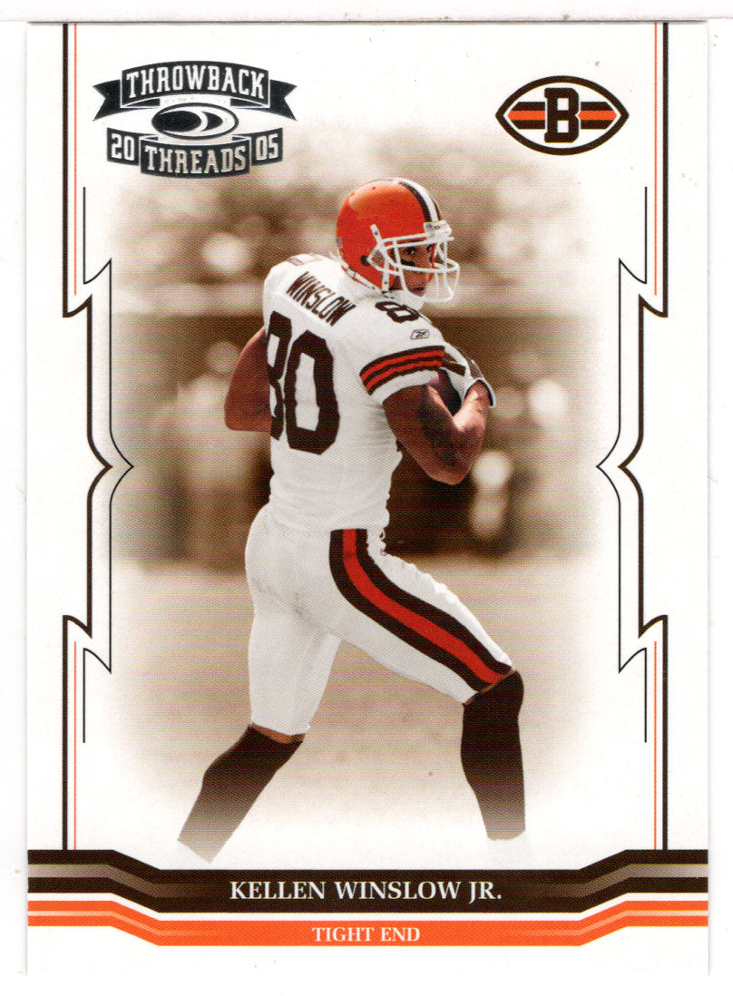 Kellen Winslow Jr. - Cleveland Browns (NFL Football Card) 2005 Donruss Throwback Threads # 35 Mint