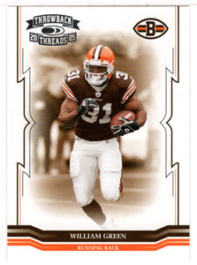 William Green - Cleveland Browns (NFL Football Card) 2005 Donruss Throwback Threads # 37 Mint