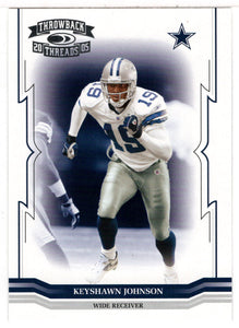 Keyshawn Johnson - Dallas Cowboys (NFL Football Card) 2005 Donruss Throwback Threads # 41 Mint