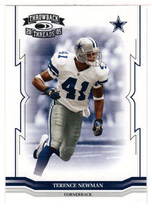 Terence Newman - Dallas Cowboys (NFL Football Card) 2005 Donruss Throwback Threads # 42 Mint