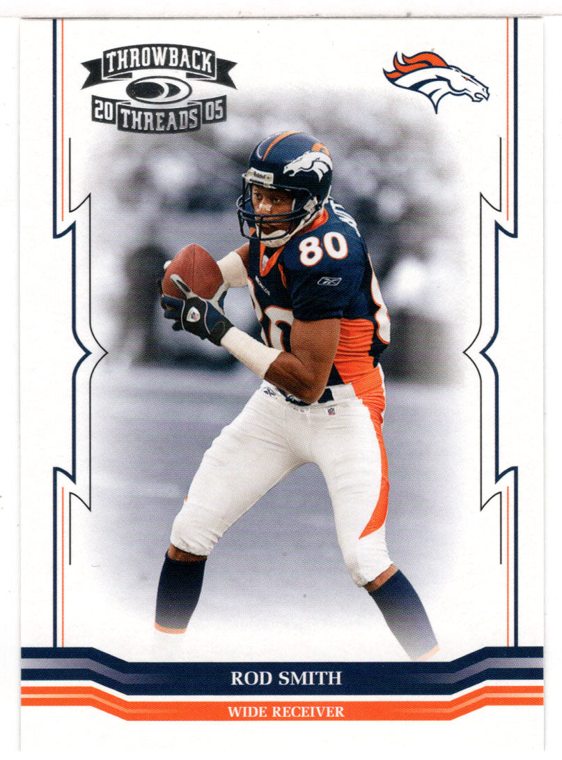 Rod Smith - Denver Broncos (NFL Football Card) 2005 Donruss Throwback Threads # 44 Mint