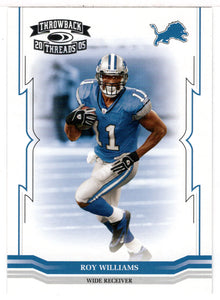 Roy Williams - Detroit Lions (NFL Football Card) 2005 Donruss Throwback Threads # 53 Mint