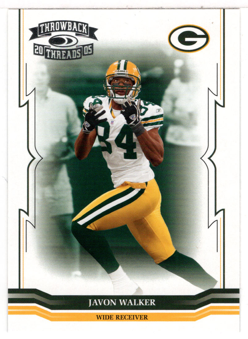 Javon Walker - Green Bay Packers (NFL Football Card) 2005 Donruss Throwback Threads # 56 Mint