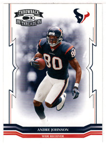 Andre Johnson - Houston Texans (NFL Football Card) 2005 Donruss Throwback Threads # 59 Mint