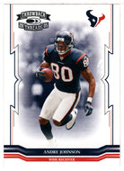 Andre Johnson - Houston Texans (NFL Football Card) 2005 Donruss Throwback Threads # 59 Mint