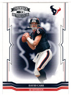 David Carr - Houston Texans (NFL Football Card) 2005 Donruss Throwback Threads # 60 Mint