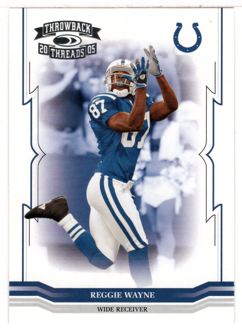 Reggie Wayne - Indianapolis Colts (NFL Football Card) 2005 Donruss Throwback Threads # 66 Mint