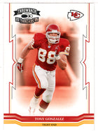 Tony Gonzalez - Kansas City Chiefs (NFL Football Card) 2005 Donruss Throwback Threads # 73 Mint