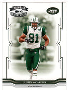 Justin McCareins - New York Jets (NFL Football Card) 2005 Donruss Throwback Threads # 103 Mint