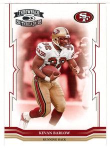 Kevan Barlow - San Francisco 49ers (NFL Football Card) 2005 Donruss Throwback Threads # 124 Mint