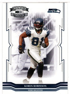 Koren Robinson - Seattle Seahawks (NFL Football Card) 2005 Donruss Throwback Threads # 127 Mint