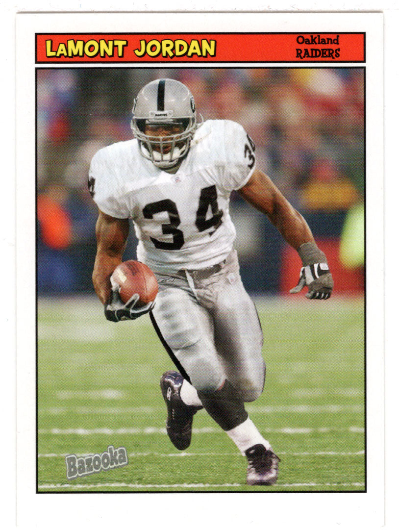 LaMont Jordan - Oakland Raiders (NFL Football Card) 2005 Topps Bazooka # 35 Mint