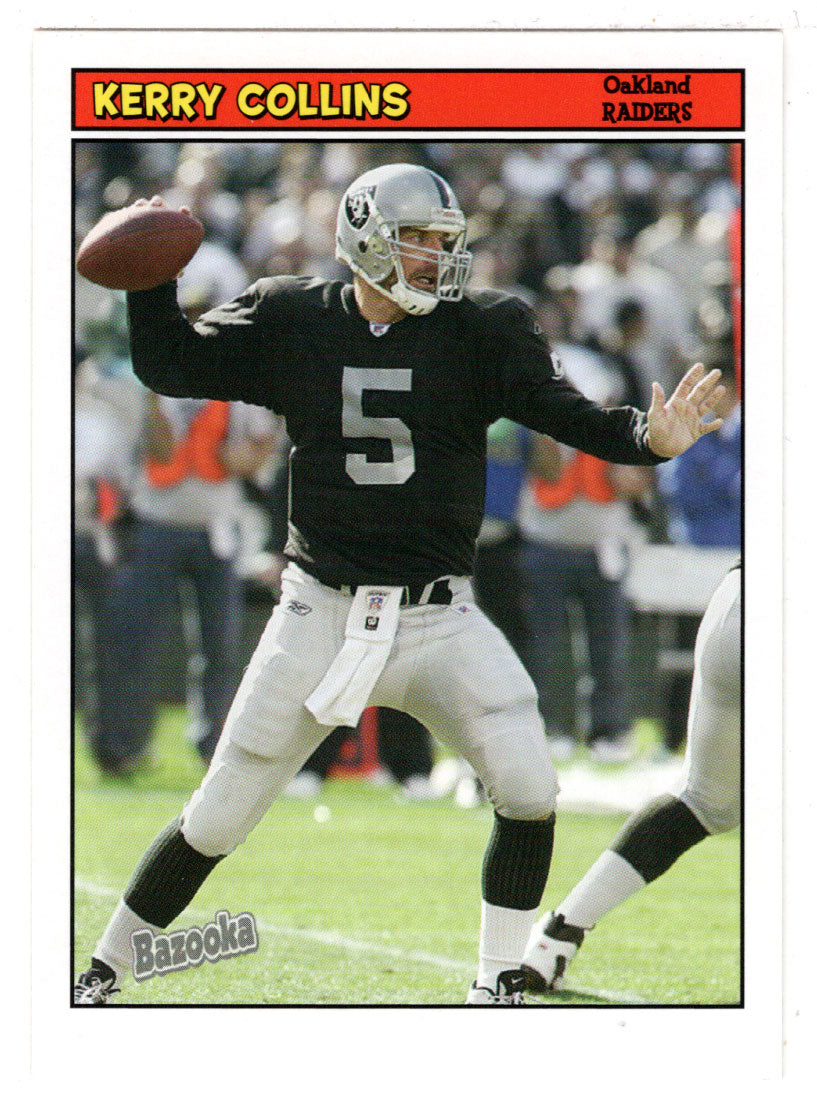 Kerry Collins - Oakland Raiders (NFL Football Card) 2005 Topps Bazooka # 100 Mint