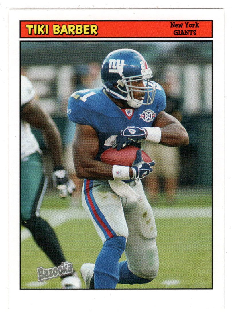 Tiki Barber - New York Giants (NFL Football Card) 2005 Topps Bazooka # 135 Mint