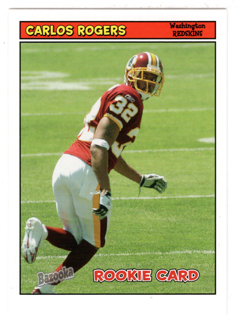 Carlos Rogers RC - Washington Redskins (NFL Football Card) 2005 Topps Bazooka # 168 Mint