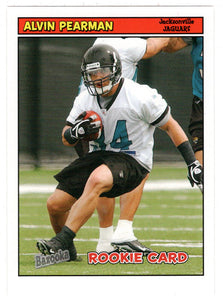 Alvin Pearman RC - Jacksonville Jaguars (NFL Football Card) 2005 Topps Bazooka # 172 Mint