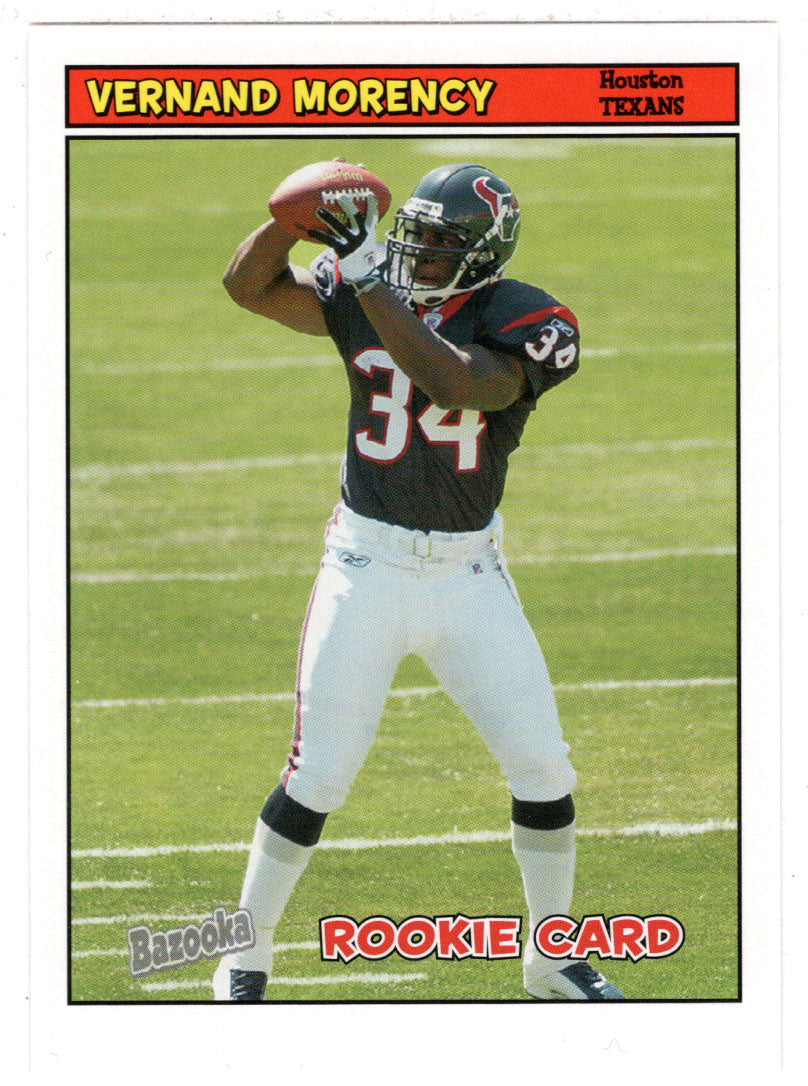 Vernand Morency RC - Houston Texans (NFL Football Card) 2005 Topps Bazooka # 185 Mint