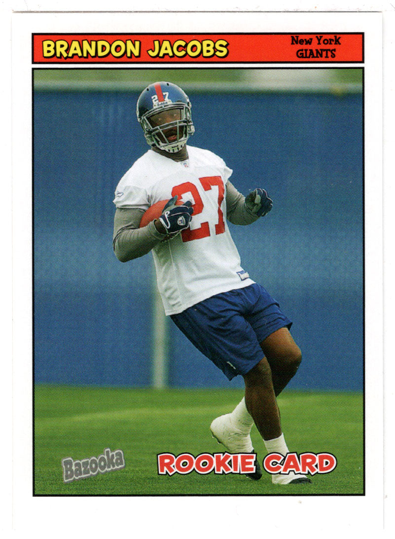 Brandon Jacobs RC - New York Giants (NFL Football Card) 2005 Topps Bazooka # 186 Mint