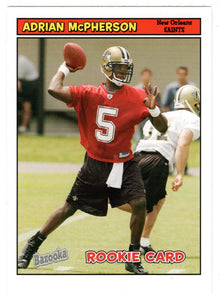 Adrian McPherson RC - New Orleans Saints (NFL Football Card) 2005 Topps Bazooka # 204 Mint