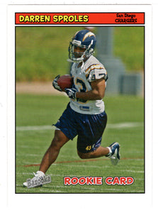 Darren Sproles RC - San Diego Chargers (NFL Football Card) 2005 Topps Bazooka # 207 Mint