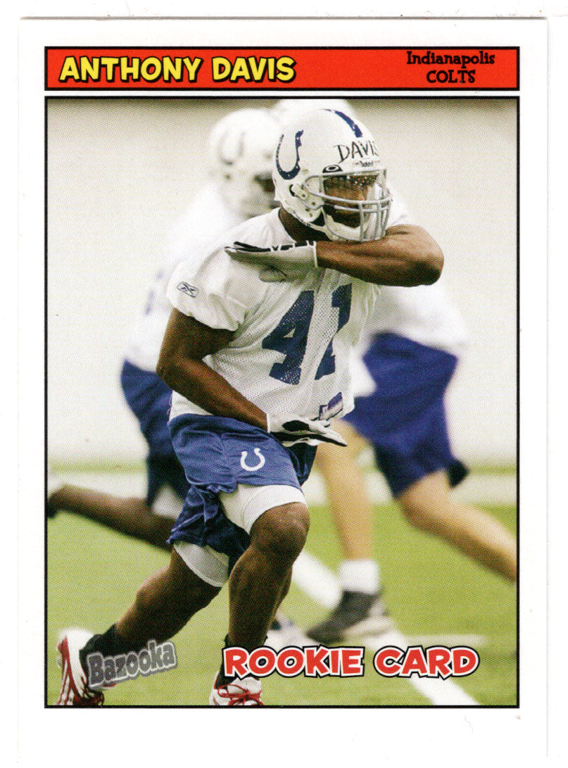 Anthony Davis RC - Indianapolis Colts (NFL Football Card) 2005 Topps Bazooka # 210 Mint