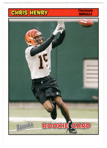 Chris Henry RC - Cincinnati Bengals (NFL Football Card) 2005 Topps Bazooka # 218 Mint