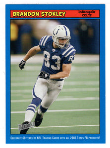 Brandon Stokley - Indianapolis Colts (NFL Football Card) 2005 Topps Bazooka BLUE # 14 Mint