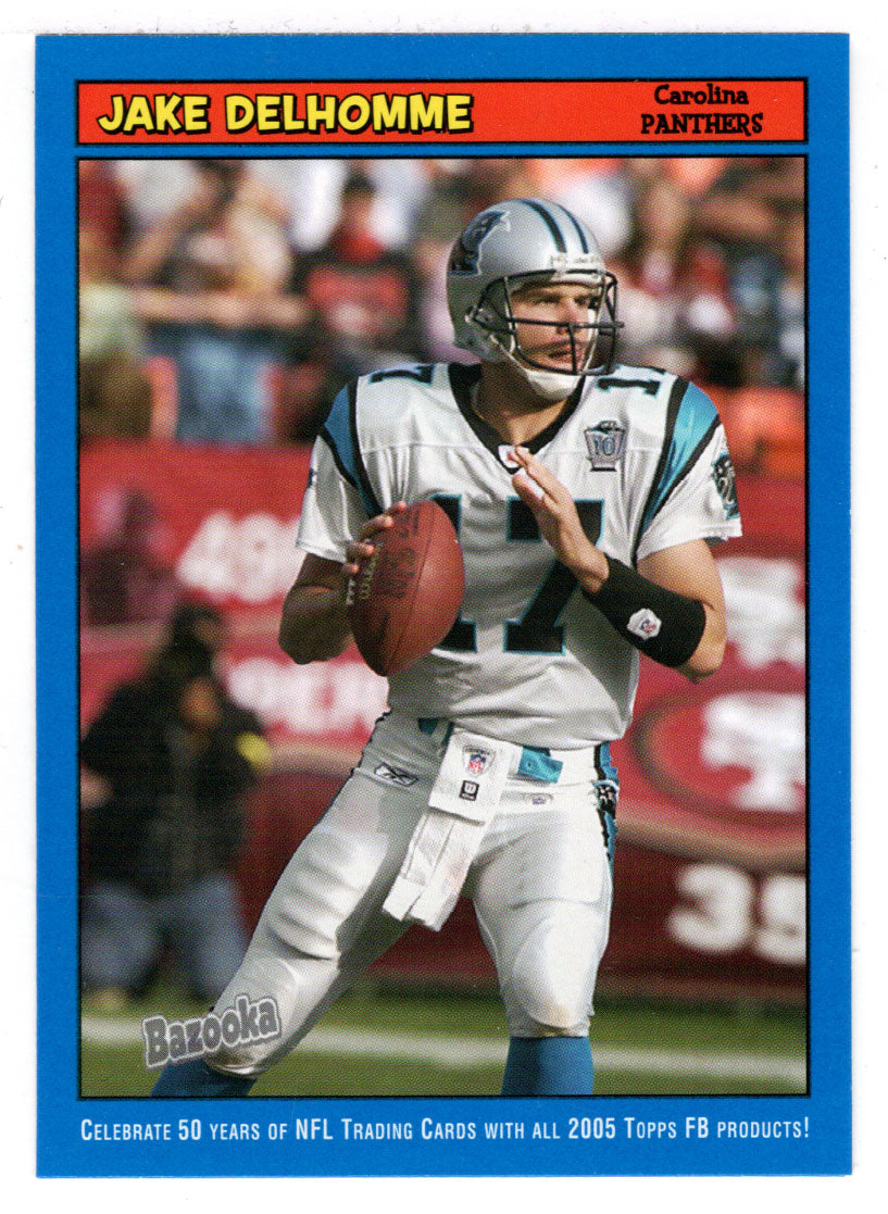 Jake Delhomme - Carolina Panthers (NFL Football Card) 2005 Topps Bazooka BLUE # 17 Mint