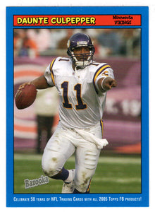 Daunte Culpepper - Minnesota Vikings (NFL Football Card) 2005 Topps Bazooka BLUE # 20 Mint