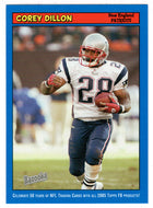 Corey Dillon - New England Patriots (NFL Football Card) 2005 Topps Bazooka BLUE # 42 Mint