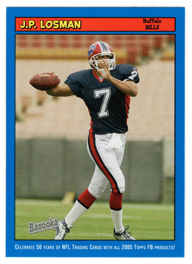 J.P. Losman - Buffalo Bills (NFL Football Card) 2005 Topps Bazooka BLUE # 59 Mint