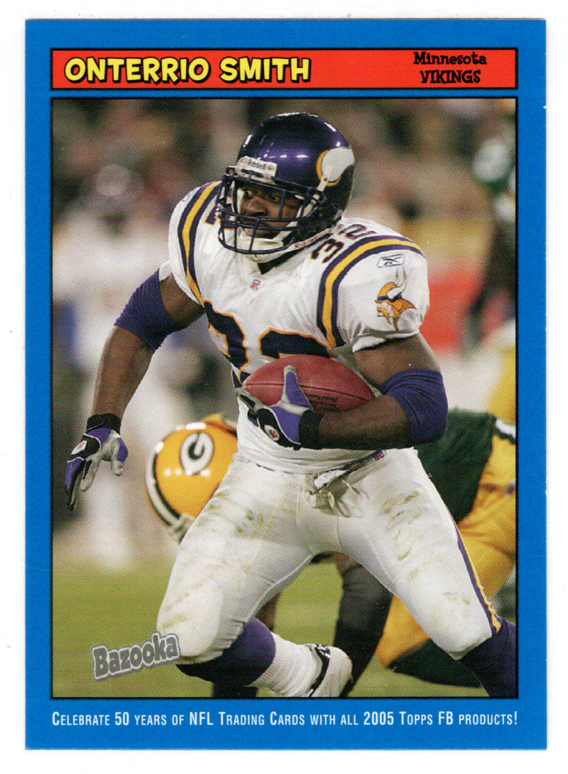 Onterrio Smith - Minnesota Vikings (NFL Football Card) 2005 Topps Bazooka BLUE # 155 Mint