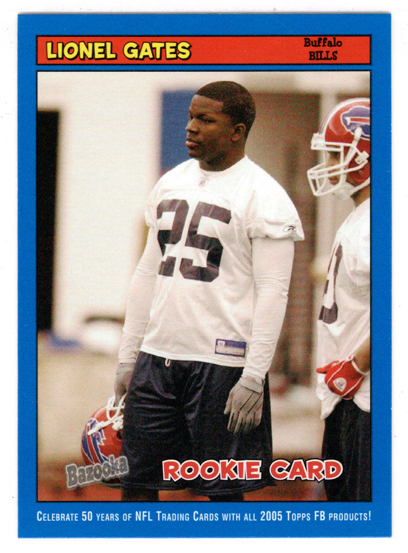 Lionel Gates - Buffalo Bills (NFL Football Card) 2005 Topps Bazooka BLUE # 174 Mint