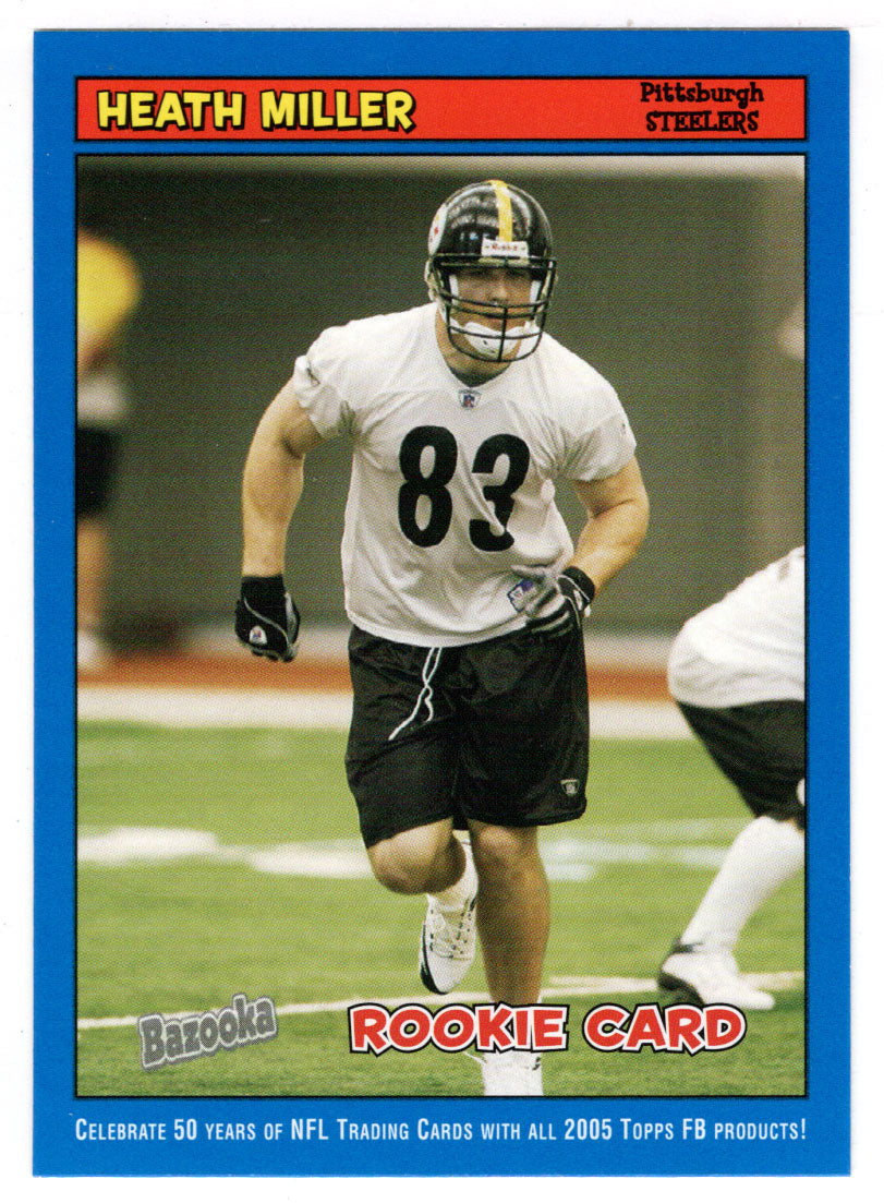 Heath Miller - Pittsburgh Steelers (NFL Football Card) 2005 Topps Bazooka BLUE # 183 Mint